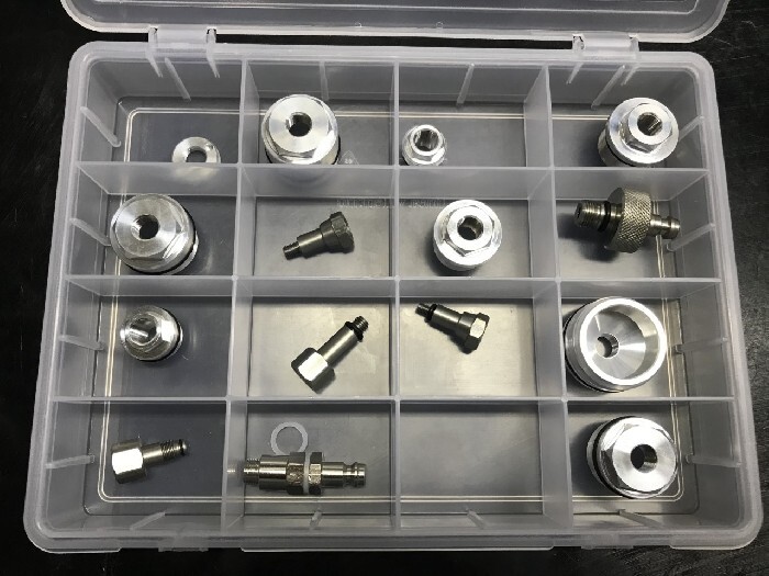 Adaptéry více OK PRODUCTS Suspension vacuum bleeding machine